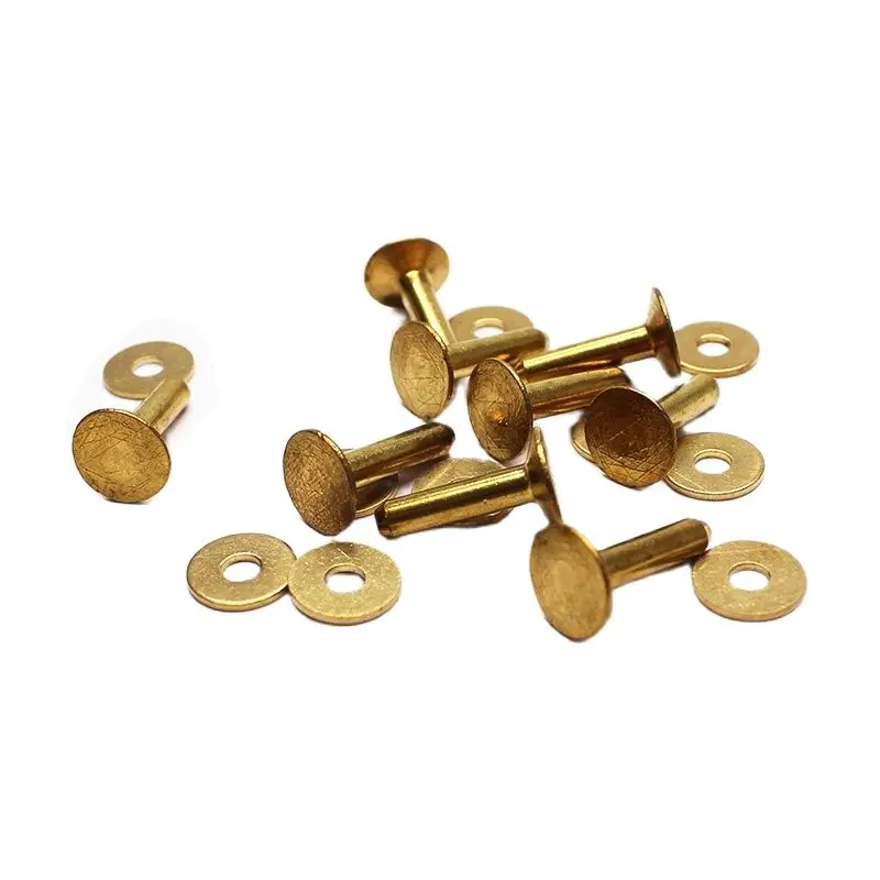 

Copper Brass Rivet For Leather With Burrs Washers For DIY