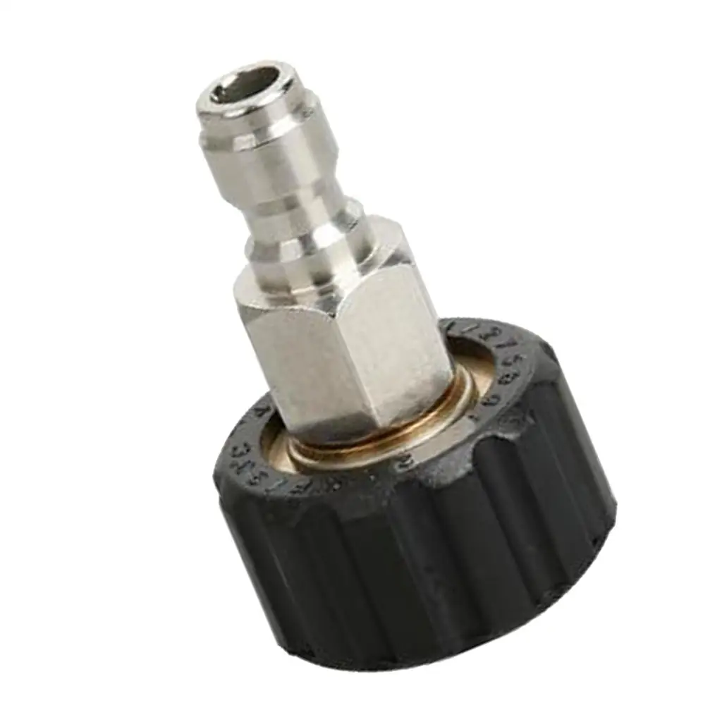 High Pressure Washer Quick Connector M22-14mm X 1/4 Quick Connect Adapter