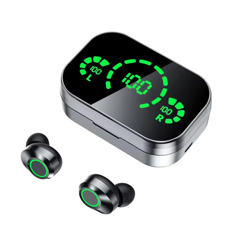 YD03 Wireless Bluetooth Earphones Headphones Outdoor Sport Headset 5.3 With Charging Bin Display Touch Control Earbuds for Muisc 6