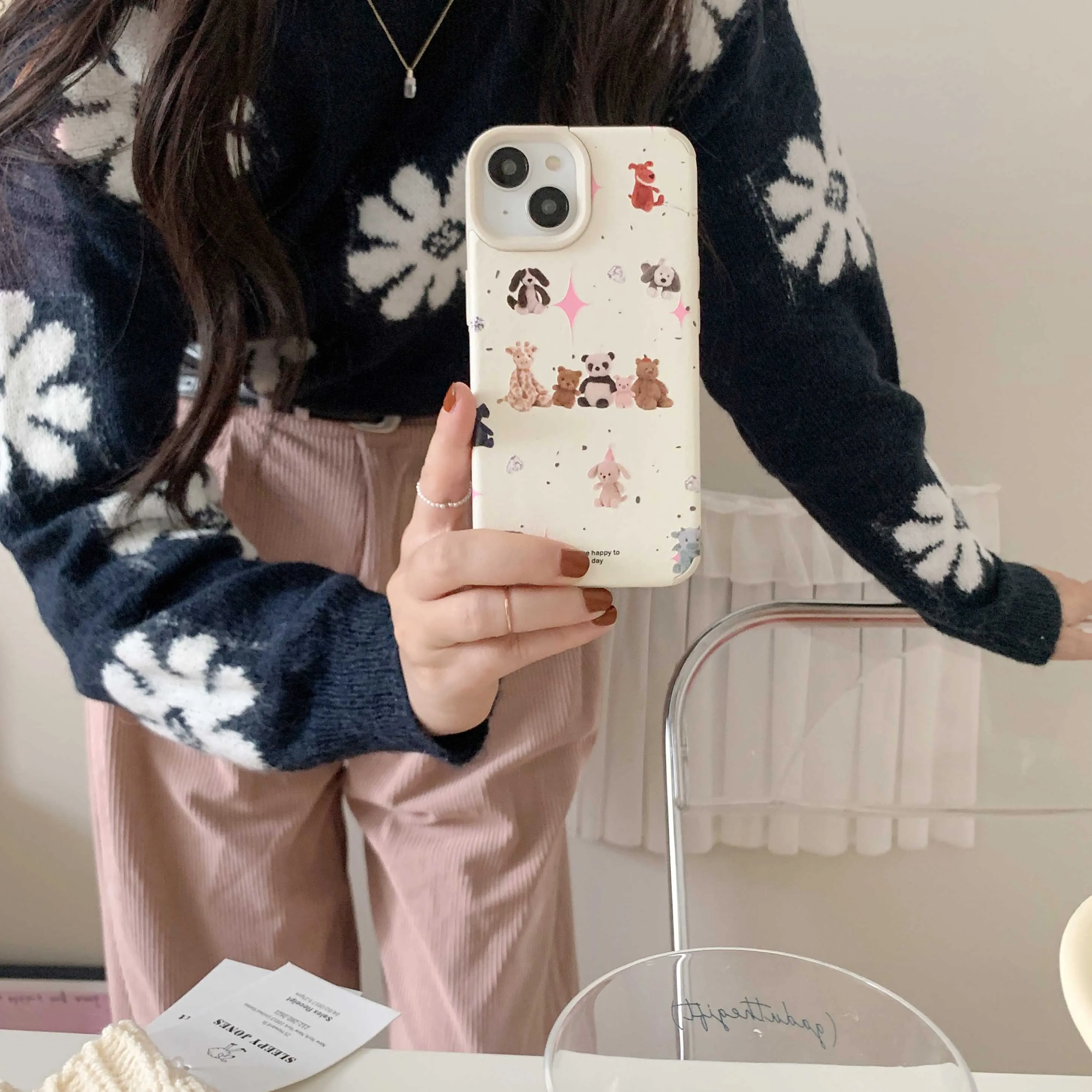 Cartoon Dog Bear iPhone Case