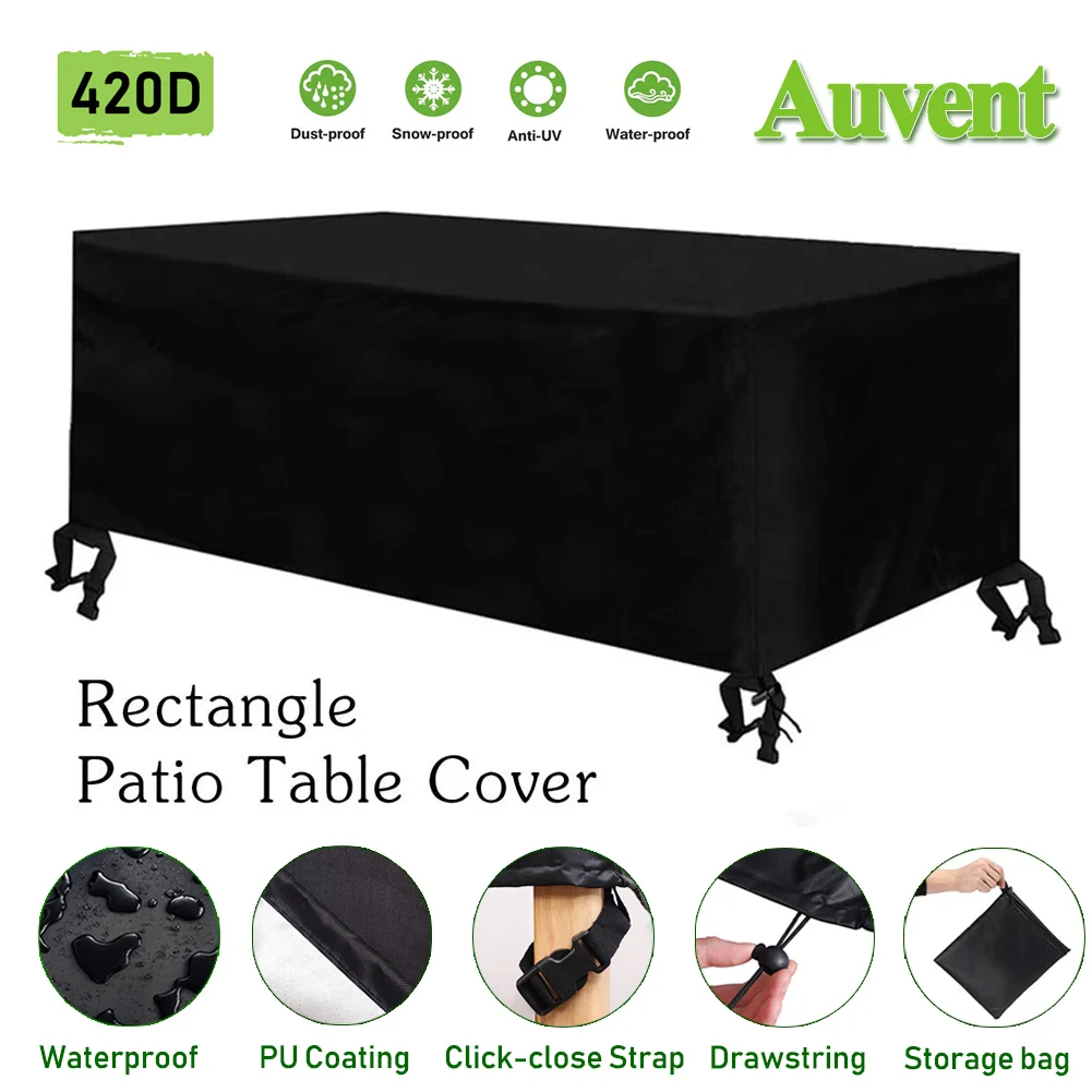 Wind-Proof Anti-UV Waterproof Outdoor Patio Furniture Covers Garden Snow Outdoor Rain Cover for Sofa Table Chair Extra Large patio furniture cover