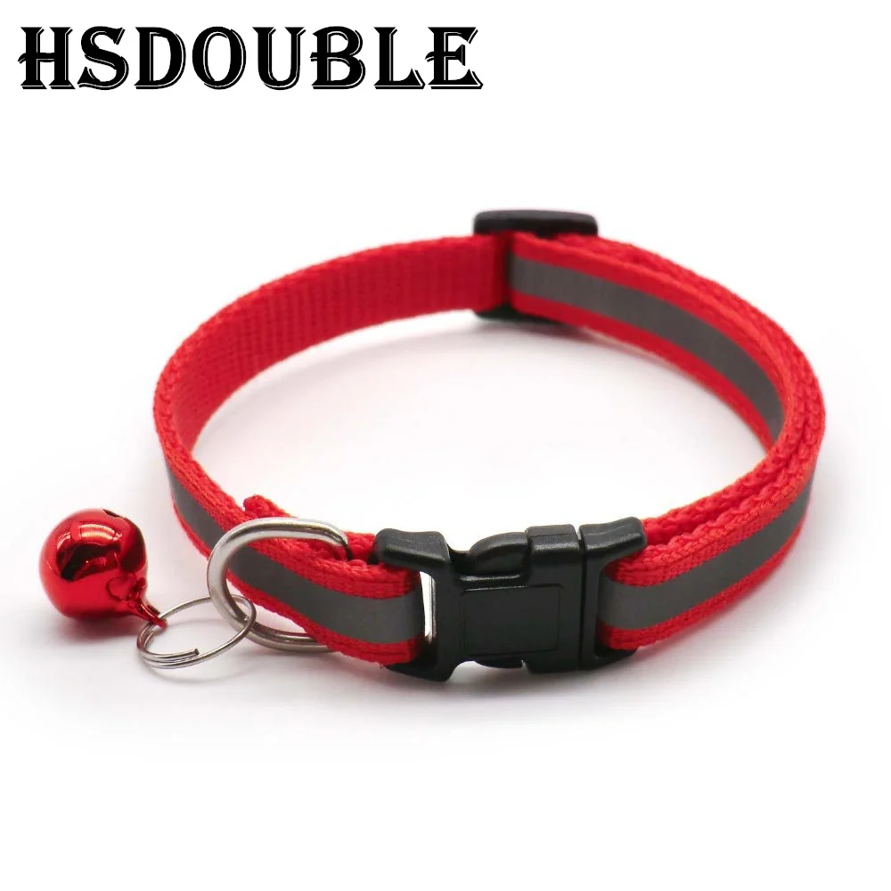 2Pcs/Pack 12 Colors Reflective Adjustable Cats And Small Dogs Collars thumbnail 3