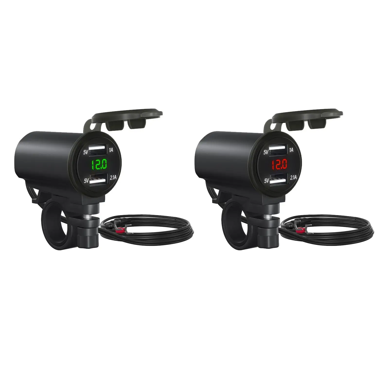 

Motorcycle Dual USB Charger on off Switch for 12V Car
