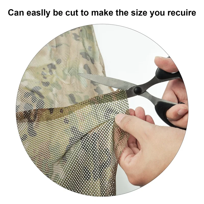 Camouflage Net 1.5m Width 300d See Through Camo Netting Blinds Camping Disguise For Hunting Charger Outdoor Shelter Shooting