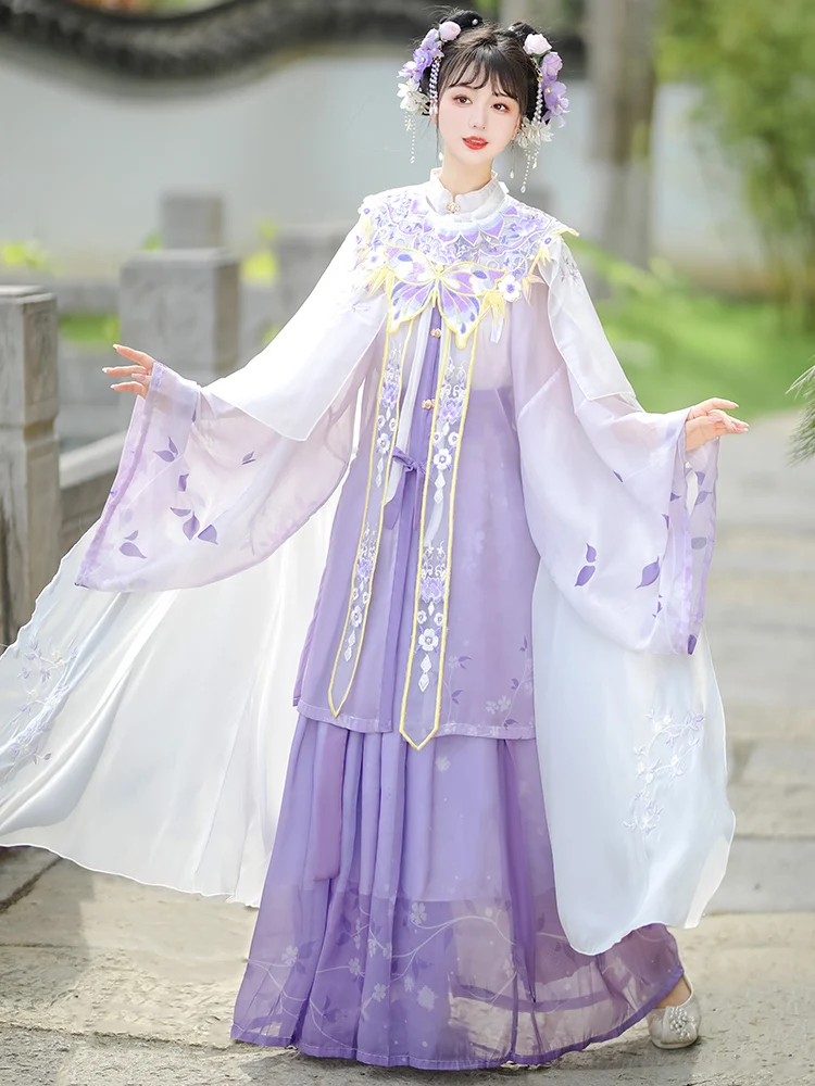 New-Classical-Dance-Costumes-Women-Hanfu-Female-Ancient-Purple-Flat ...