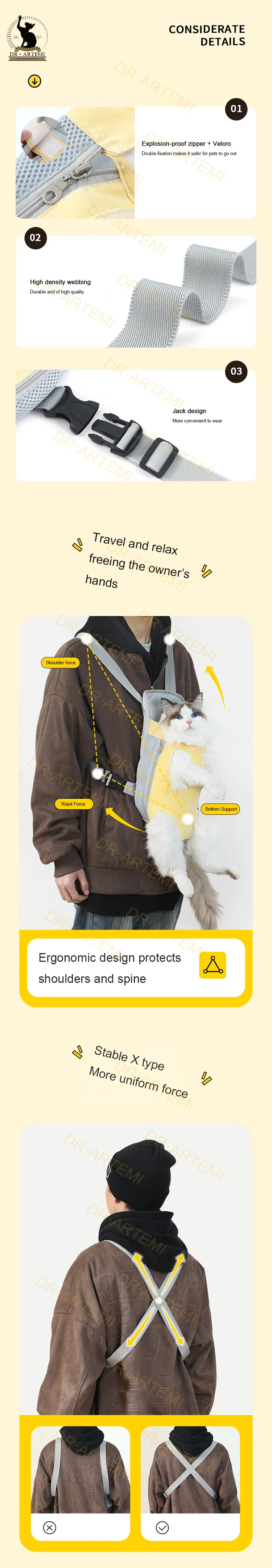 Title 2, Mesh Carrier Outdoor Travel Breathable Pet Dog ...