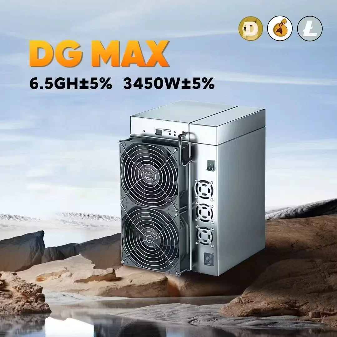 새로운 Goldshell DG MAX Doge 광부 6500Mh/s 3400W LTC Doge 코인 광부 Scrypt 알고리즘 DG Max Goldshell Dogecoin 광부 기계