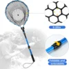 Goture Fishing Landing Net Aluminium Alloy Telescopic Fishing Net Small Mesh Trout Folding Portable Hand Net Fishing Tools 3