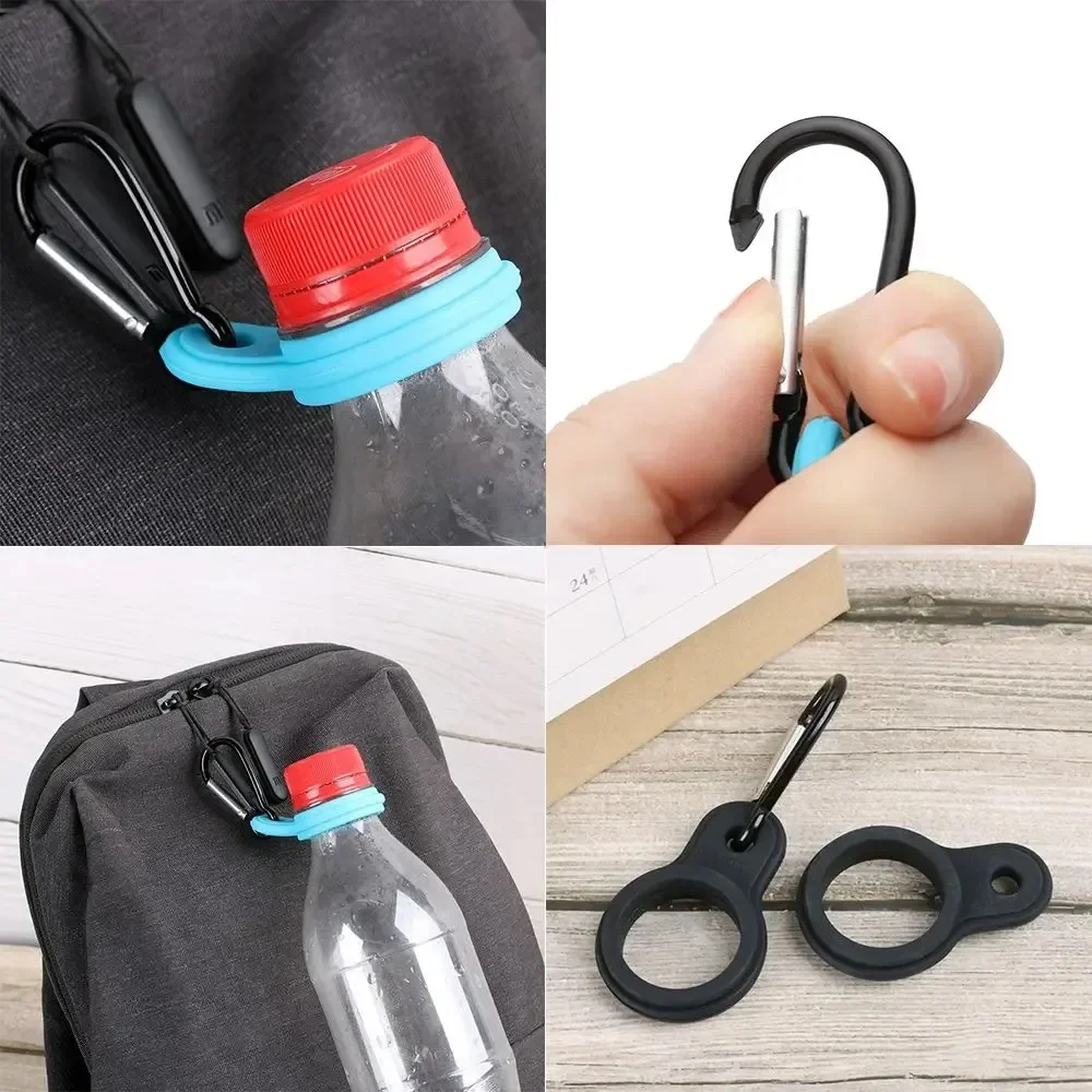 1PC New Silicone Water Bottle Buckle Outdoor Free Hands Water Cup Portable Buckle for Backpack Hiking Travel Hiking Accessories