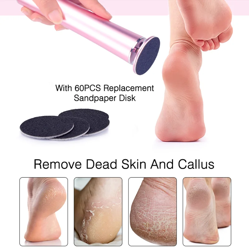 Electric Foot File For Dead Skin Removal Pedicure Tool Smooth_voghion.com