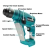 20MM Brushless Electric Rotary Hammer Drill Rechargeable Cordless Electric Hammer Home Repair Power Tools For Makita 18V Battery 3