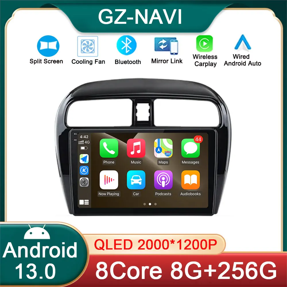 

Автомагнитола 2DIN для Mitsubishi Mirage 2012 2013-2018, 4G, GPS