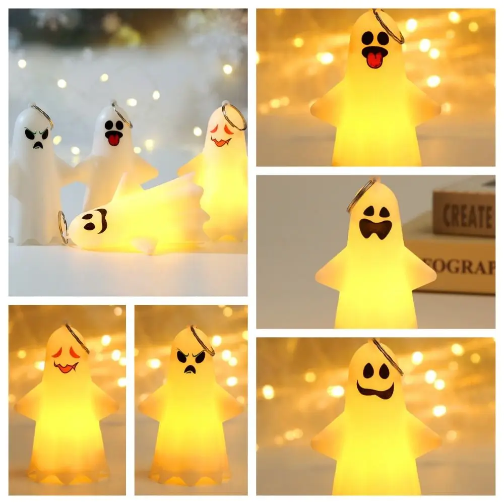 

Hanging Ghost Hanging Lamp Portable Handheld LED Halloween Ghost Light Cute Luminous Pumpkin Lantern Party Supplies