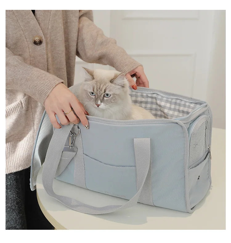 

Dog Carrier Travel Car Seat Pet Carriers Portable Backpack Breathable Cat Cage Breathable Small Dog Travel Bag Airplane Approved