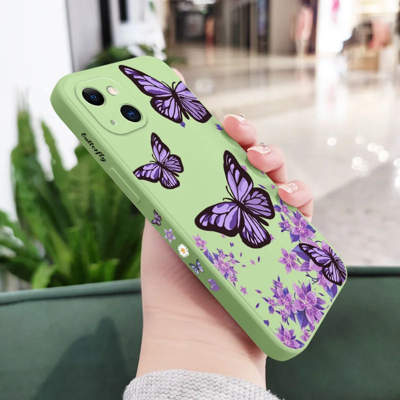 Elegant Purple Butterflies Phone Case Cover