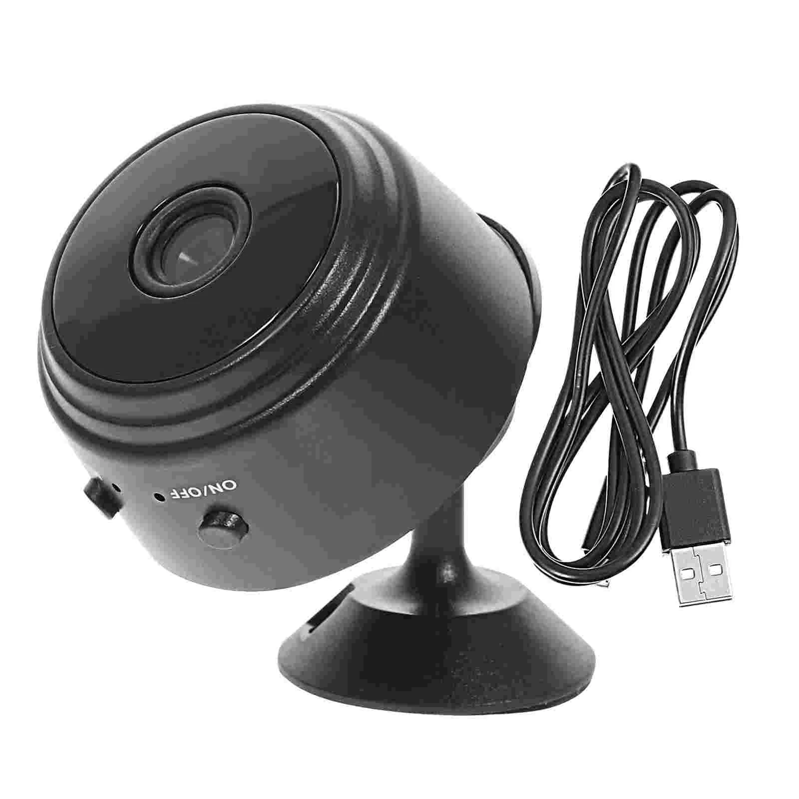 

1 шт. 1080P мини беспроводная Wi-Fi камера домашний дистанционный монитор (черный)