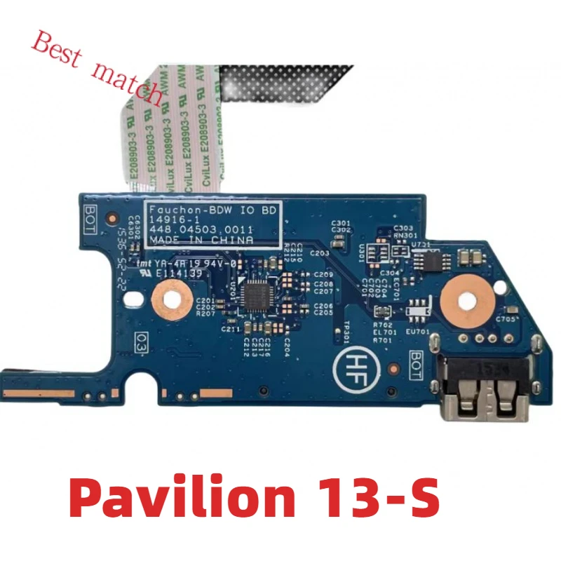 

Оригинальная плата интерфейса USB SD-карты для ноутбука HP Pavilion 13-S 13-S020N 809831-001 448.04503.0011 100% протестирована Быстрая доставка