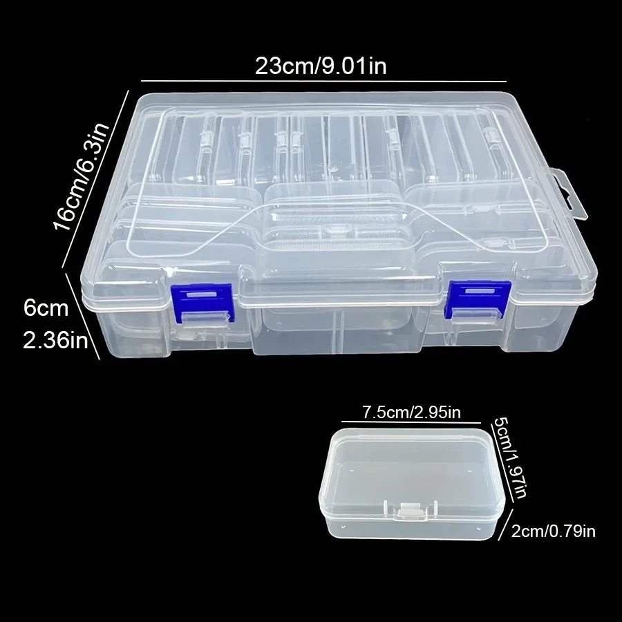 10/19/24/30 Grids DIY Beads Diamond Paint Crafts Transparent Plastic Storage Box Art Embroidery Jewelry Accessories