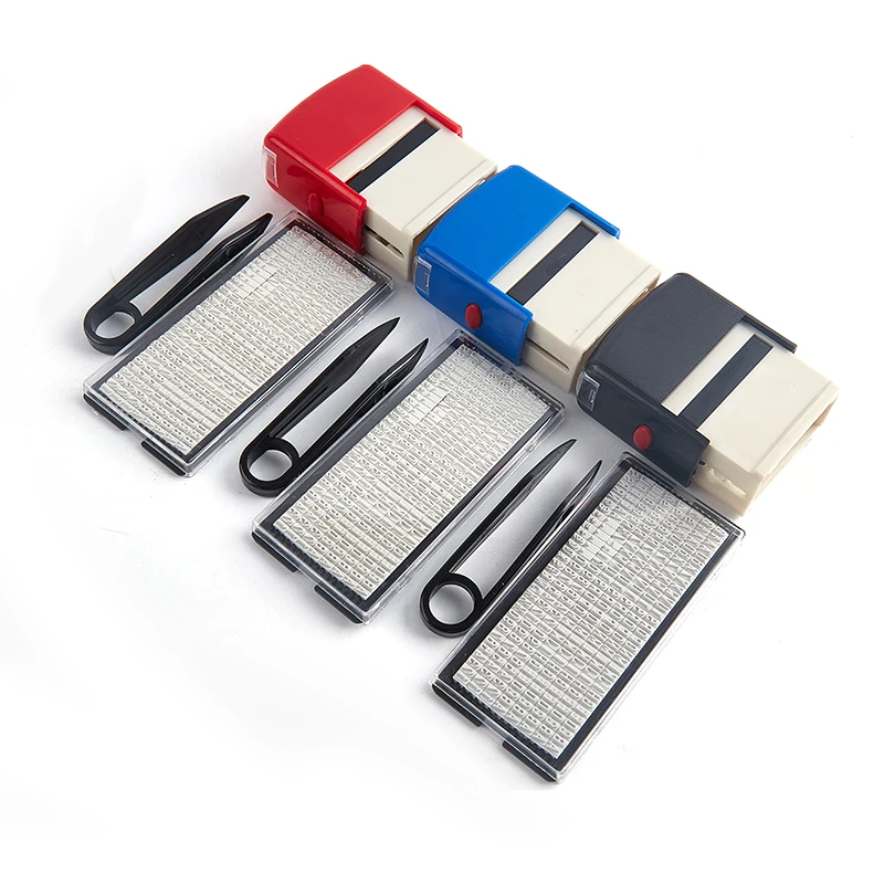 Name stamp set Name stamp Rubber stamp kit Self inking stamp Rubber stamp DIY Custom Personalized Self Inking Business Address Name Number Letter Stamp Handicrafts Printing Rubber