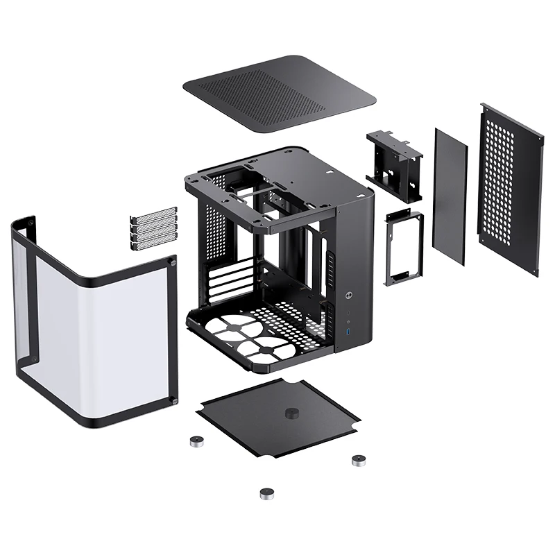 Jonsbo-Mini itxケース,水冷システムと空冷式空気冷却システム