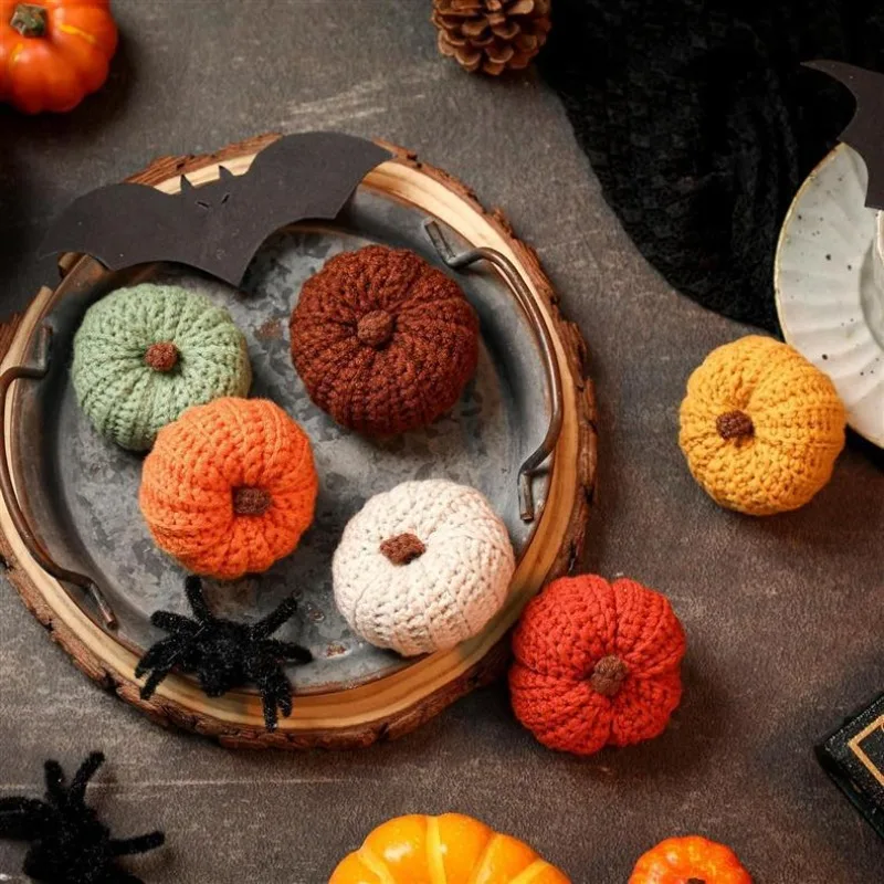 Hand woven pumpkin 14