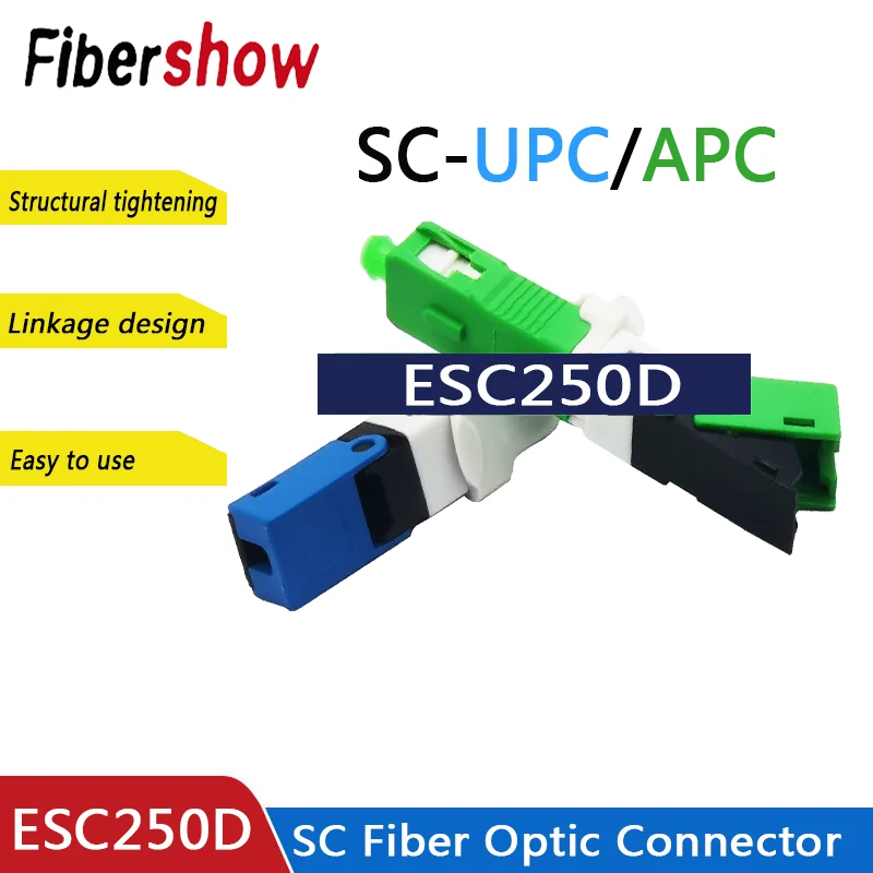 Esc250d ftth sc upc fibra óptica conector rápido conector rápido sc ...