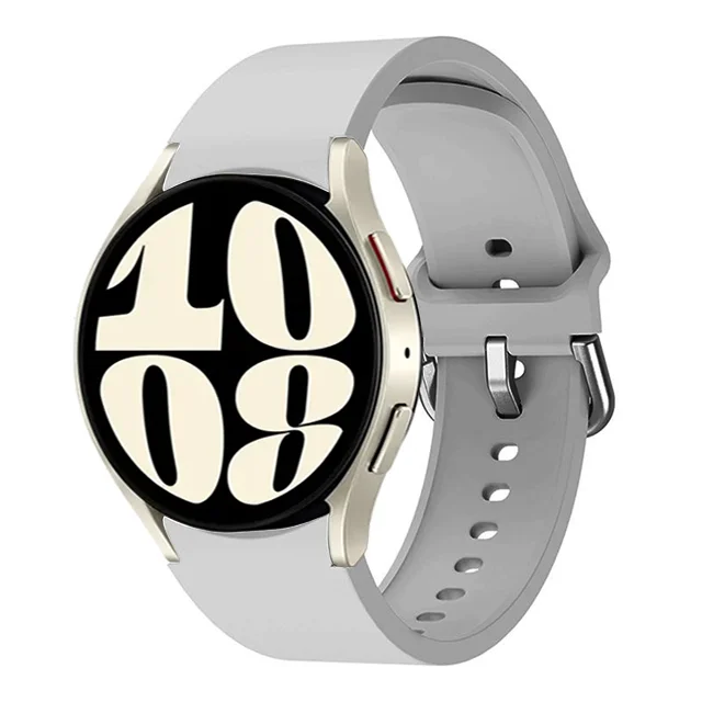 Universal Silicone Smartwatch Bracelet, 20mm/22mm Adjustable Strap