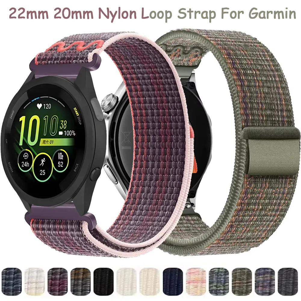Nylon Loop Strap Watchband in 20mm and 22mm Sizes