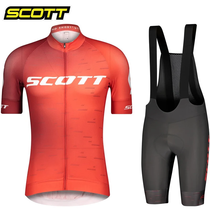 

Cycle Jersey Spring Summer Cycling 2024 SCOTT Men's Clothing Road Bike Professional Shirt Suit Gel Shorts Jacket Bib Mtb Male
