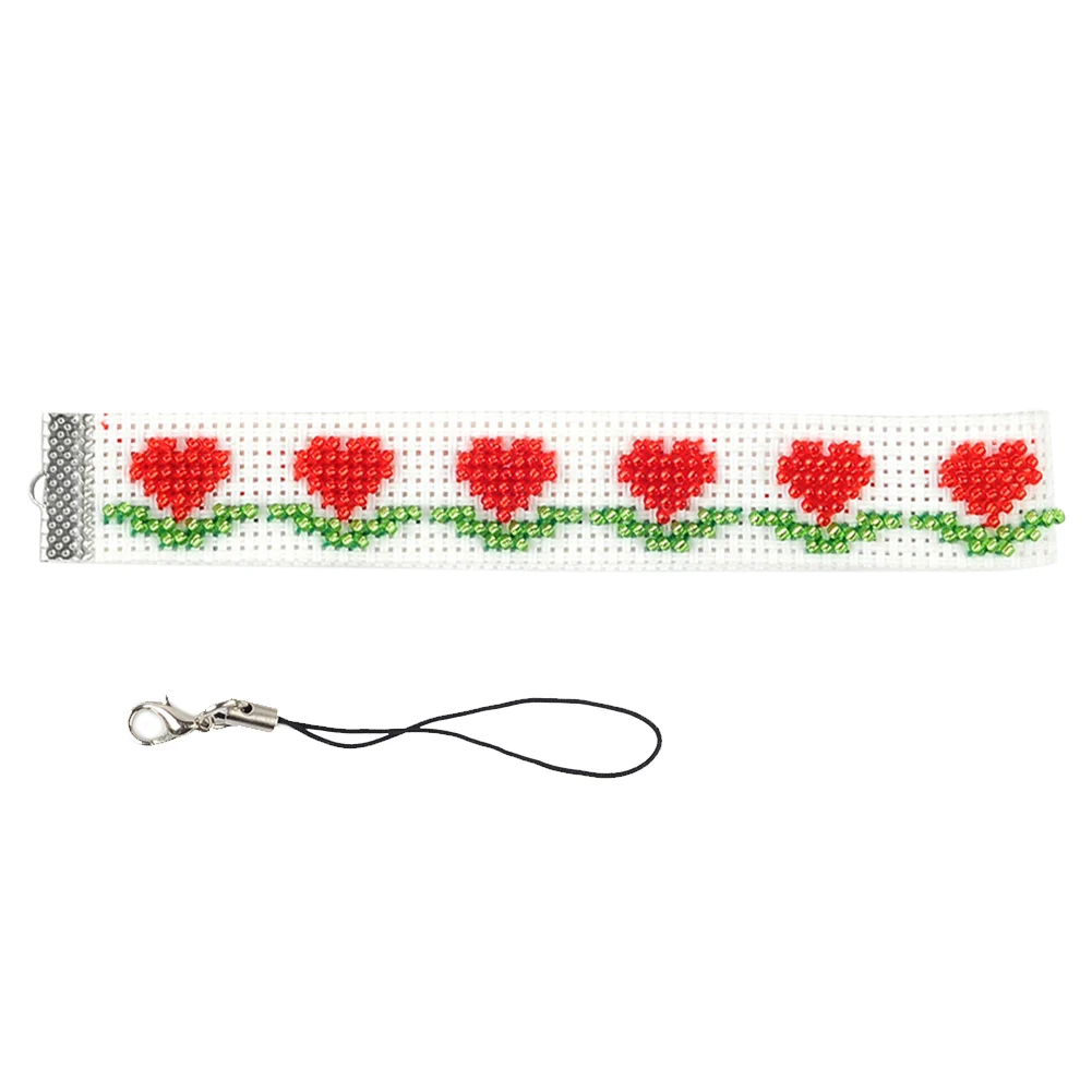 Square Beaded Counted Cross Stitch Ornament Kit Beaded Cross Stitch Making Kit DIY Hangings for Adults Beginners