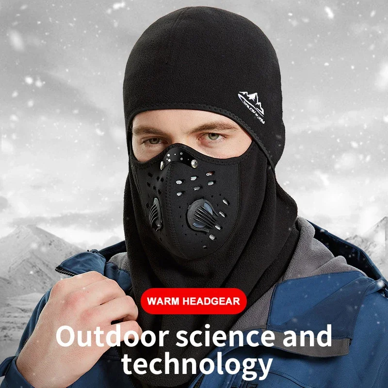 Winter Ski Mask Cycling Cap Fleece Thermal Keep Warm Windproof Cycling Face  Mask Balaclava Skiing Fishing Skating Hat Headwear