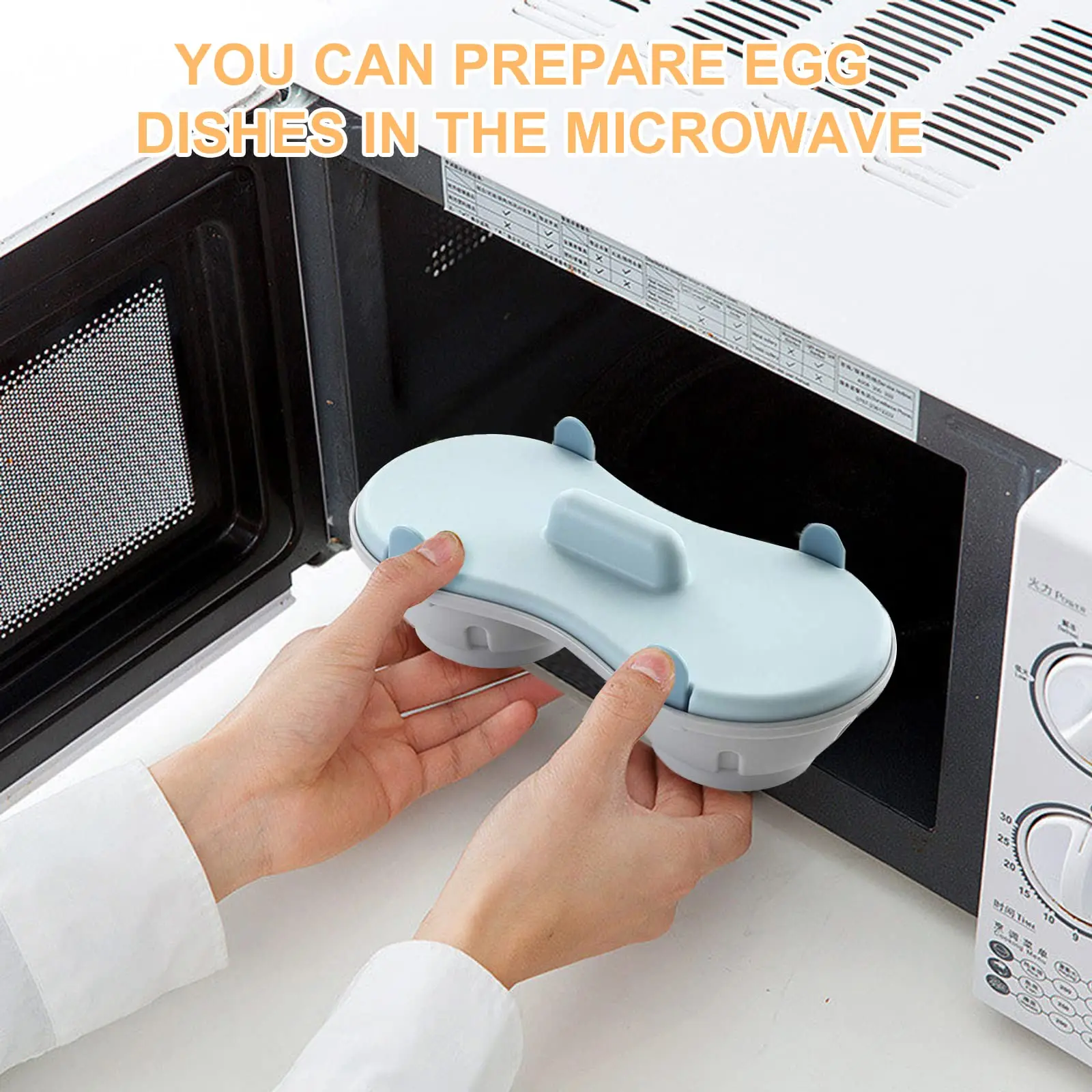 Microwave Oven Egg Poacher 2 Grid Silicone Egg Cooker For Boiled Eggs Duck Eggs And Household Kitchen Cooking Gadgets