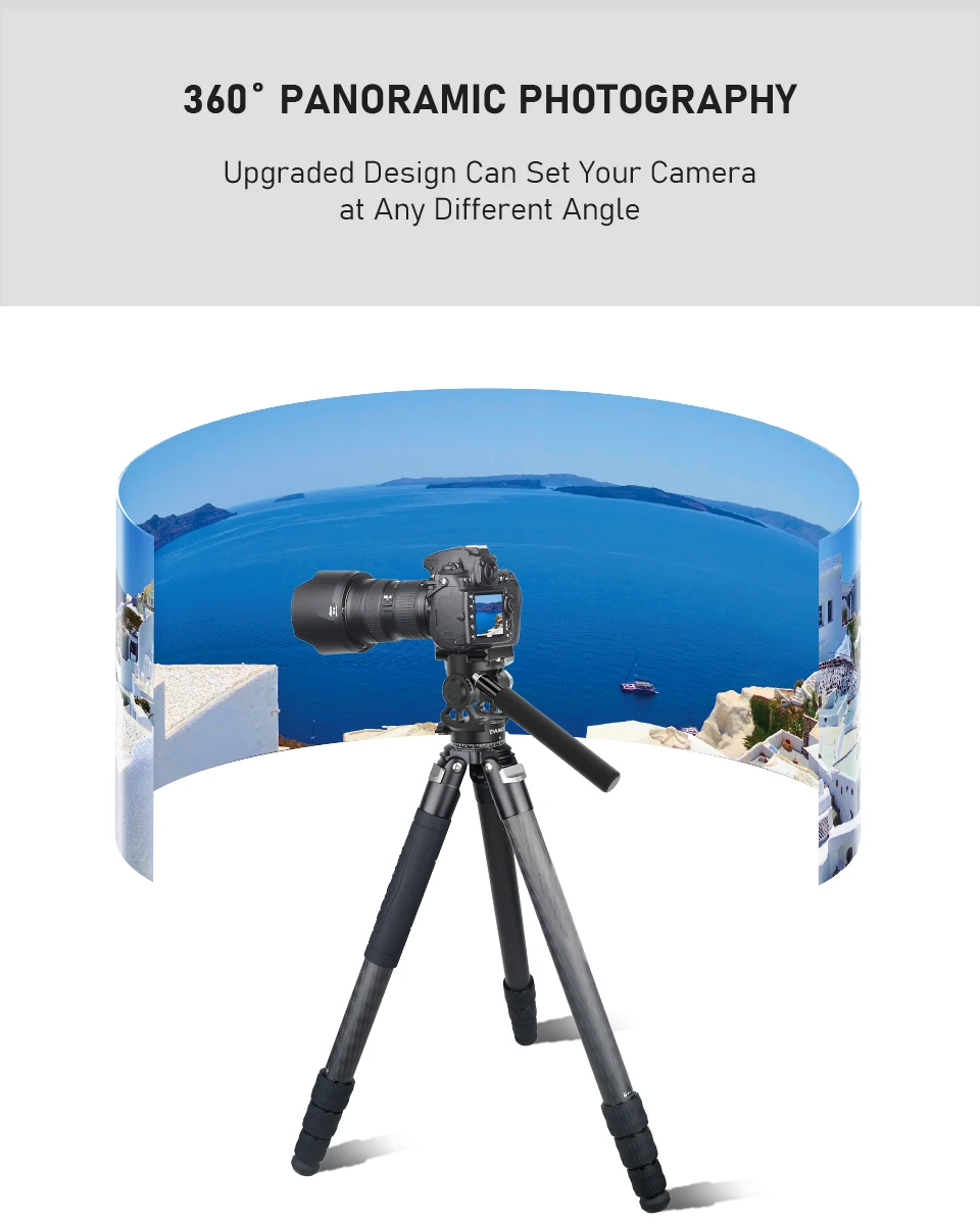 Leichte Mini Video Stativ Kopf Tilt Pan Mount Arca Swiss Schnellwechselplatte Panorama Flüssigkeit Video Kopf DSLR Kamera Stativ – Detail 6