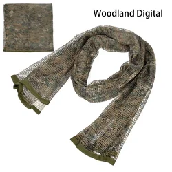 Camouflage Mesh Outdoor Scarf and Head Wrap (Woodland Digital)
