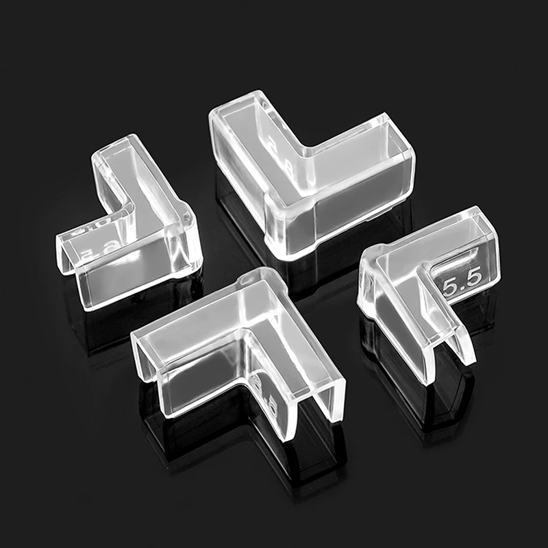 Silicone Transparent Anti-collision Fish Tank Corner Protector Adhesive Free Protective Cover Aquarium Accessories 4pcs/set