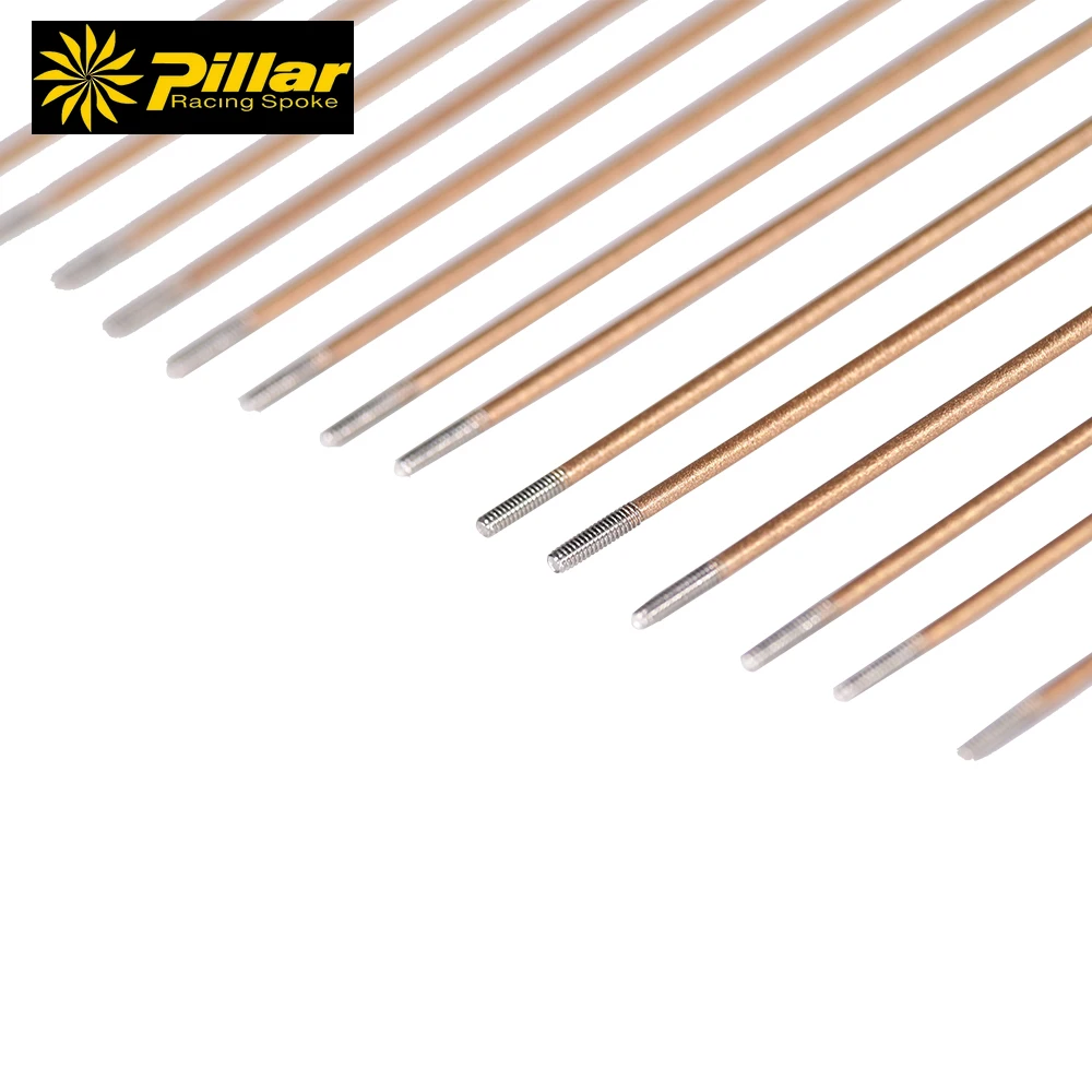 Pillar Spokes SR 14g J bend spokes 258mm 261 mm gold color 12pcs 36pcs