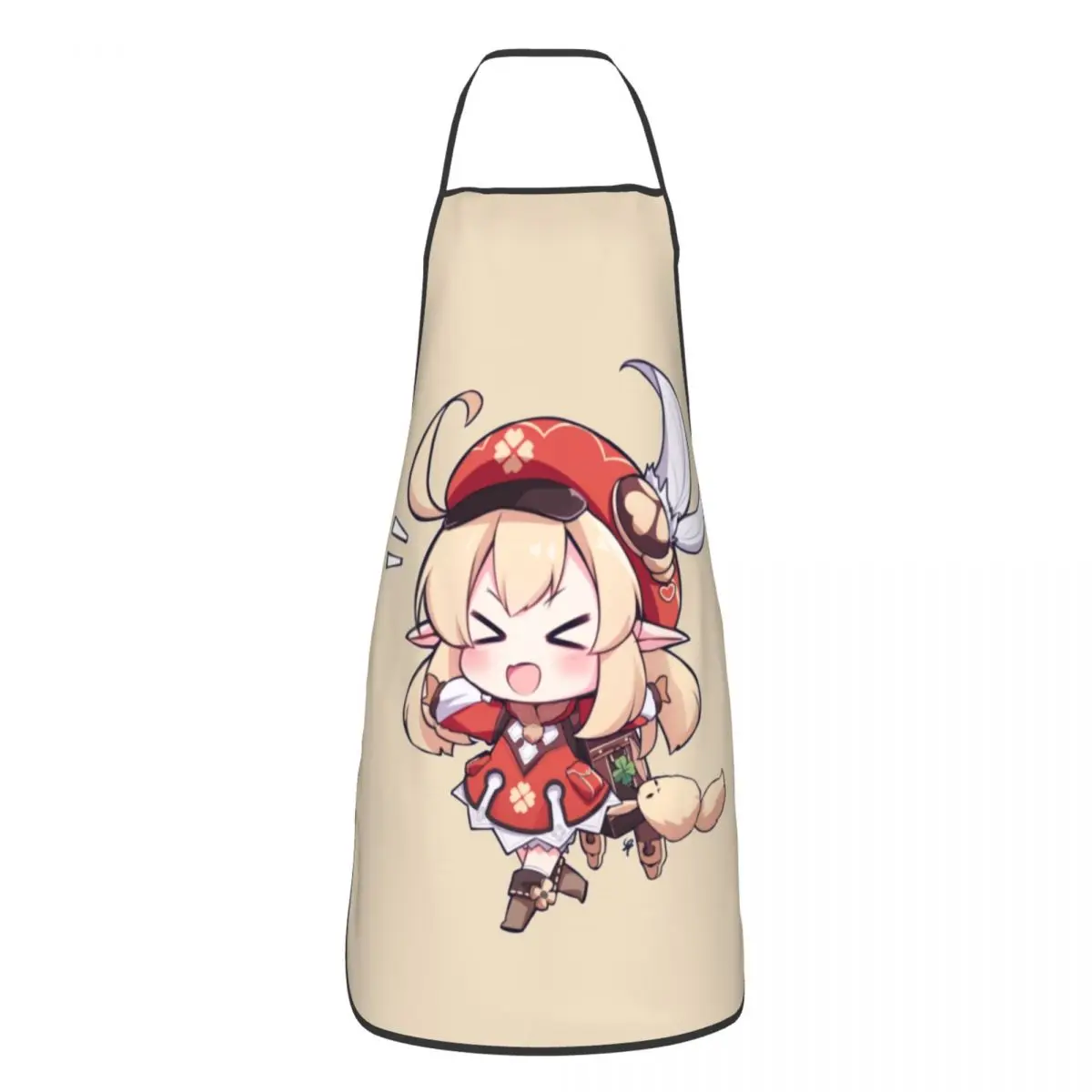 

Фартук Genshin Impact Klee Chibi для женщин и мужчин, мультяшная аниме-игра для взрослых, унисекс, кухонный шеф-повар, фартук, кухня, Приготовление выпечки