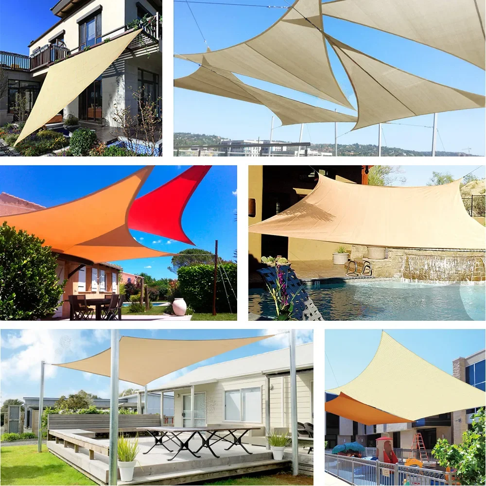 Sunshade Net Outdoor Awnings 280GSM Waterproof Anti-UV Protection Awning Sun Shading Net