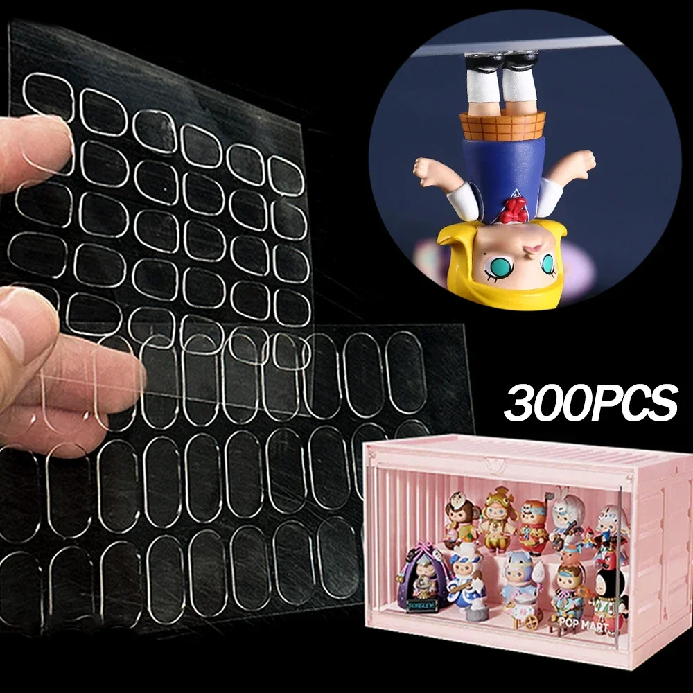 Traceless Sticker Dot Transparent Double-Sided Adhesive Glue Tape for Blind Box Figures No Trace Photo Hanging Wall Decoration double sided glue pads