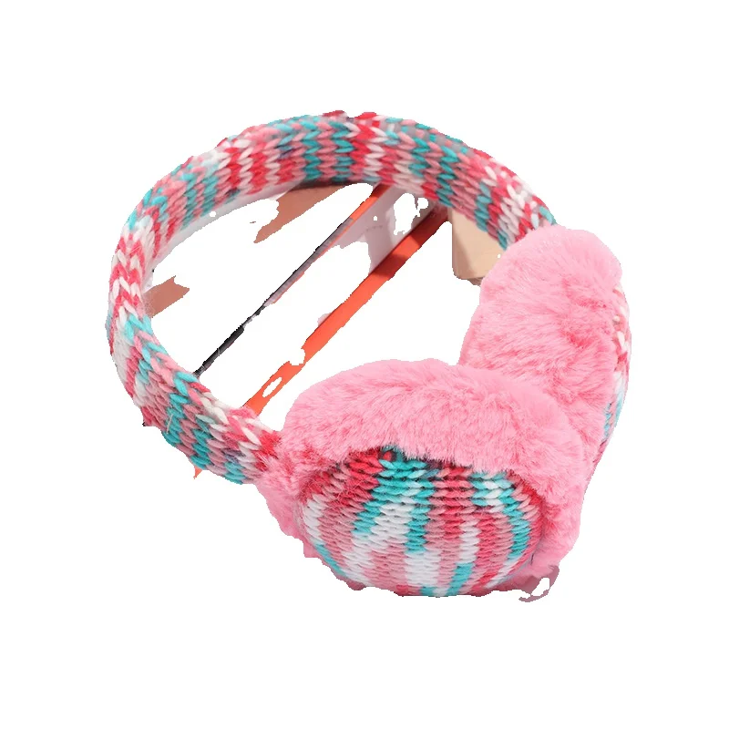 LazyZoom Ohrenschützer Island Plüsch Gestrickte Abdeckungen Winter Warme Schutz Taschen Unisex Radfahren Frostschutz Faltbare Ohrwärmer_voghion.com