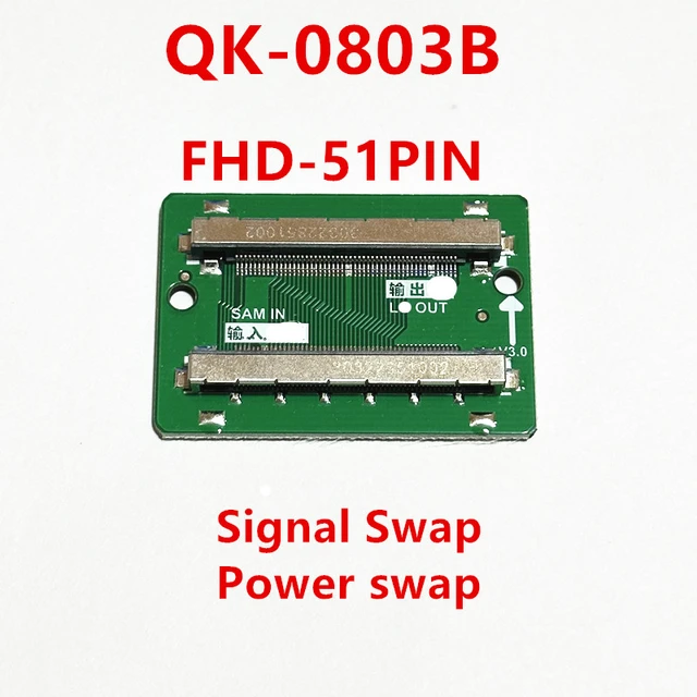 Universal FHD 51pin to 51Pin LG to SAM SAM to LG FPC to LVDS cable  connector Cable Adapter Board LVDS to FPC 43.2x29.6mm