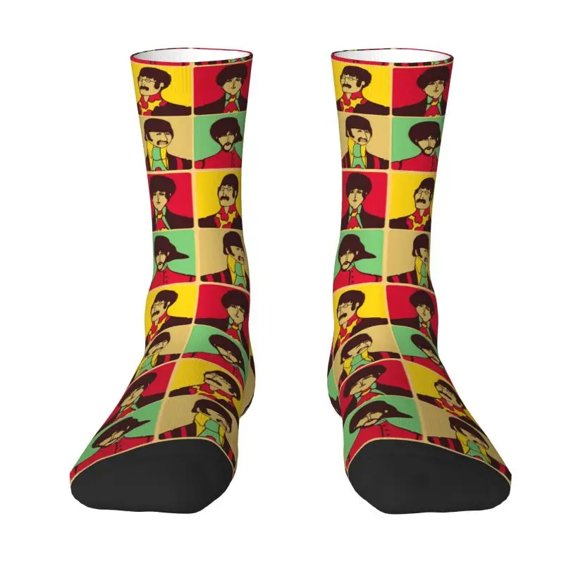 I Calzini Da Uomo Beatle Heavy Metal Rock Unisex Fun 3D Printed Dress Socks