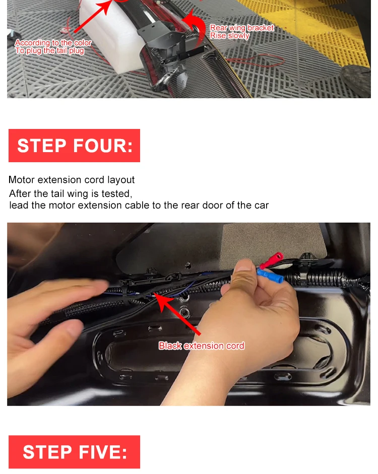 Rear Trunk Spoiler Wing Carbon Fiber Style Automatic Lifting Tail Decoration Universal For Sedan Car Modification Electric