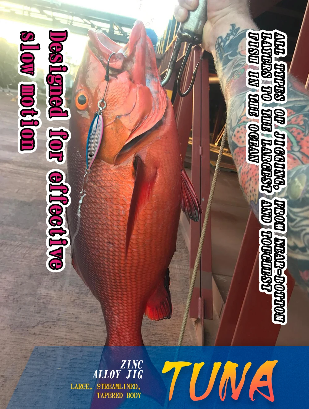 Hunthouse Trolling-Jigging-Angelköder, harter Köder, 90 mm/60 g, 105 mm/100 g, sinkende Zinklegierung, Slow Jig, Salzwasser, für Thunfisch, Bass, Angelzubehör – Detail 9