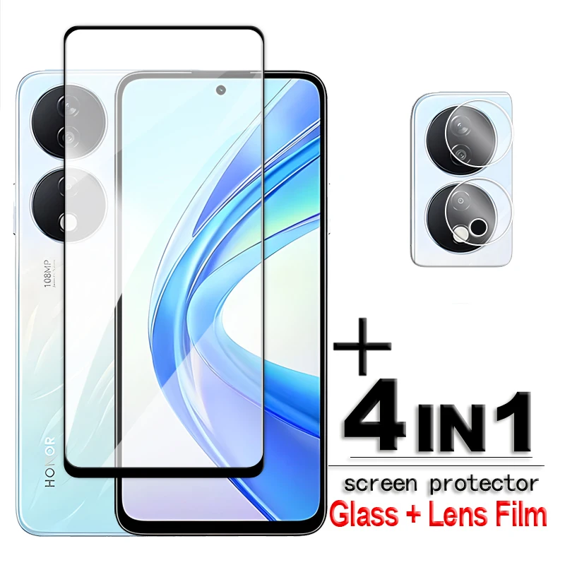 For Honor X7b 4G Glass Honor X5 X6 X7 X8 X9 X6a X8a X7a X7b Tempered Glass 2.5D Full Cover Screen Protector For Honor X7b Film for honor x6a glass for honor x6a 4g tempered glass 2 5d full cover glue hd screen protector for honor x6a lens film 6 56 inch