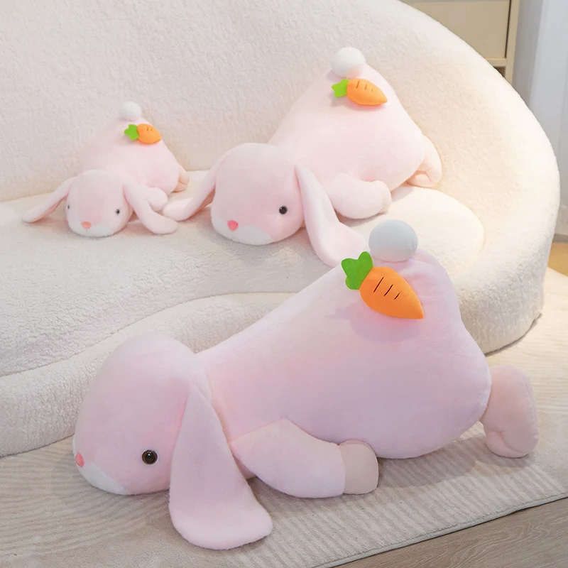 

Lovely Cartoon Rabbit Plush Toy Soft Baby Dolls Stuffed Animals Cute Bunny Pillow Plushies Sofa Cushion Kawaii Room Decor Gift