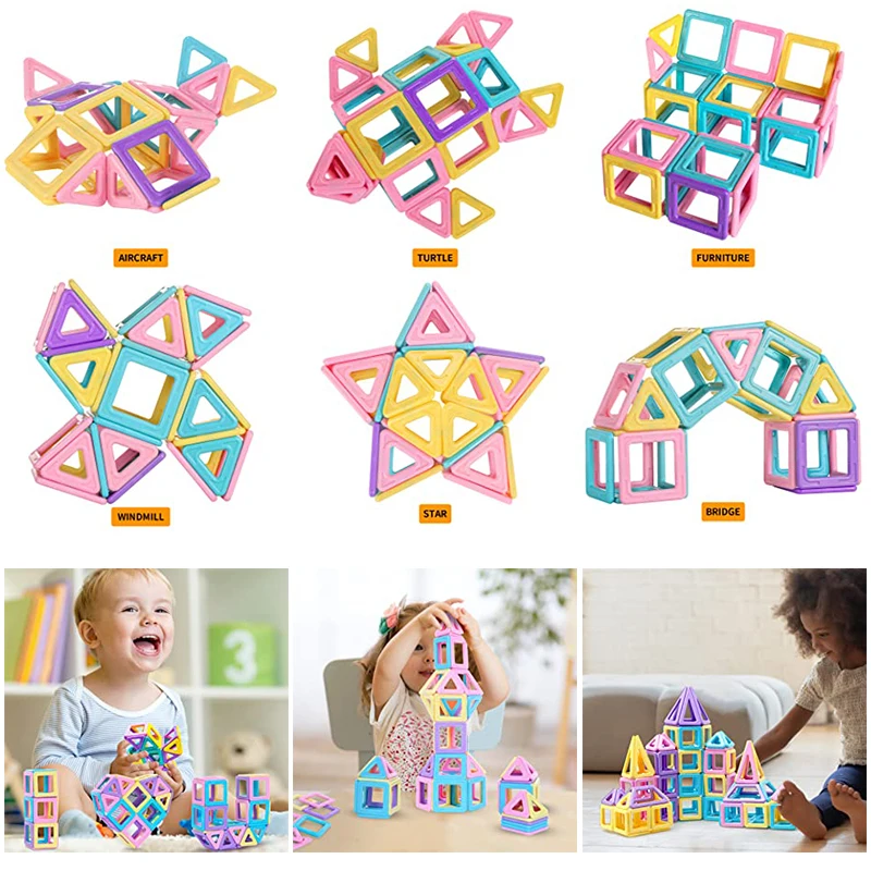 Mini Size Magnetic Construction Set for Children DIY Magnetic Building Blocks Magnetic Building Blocks