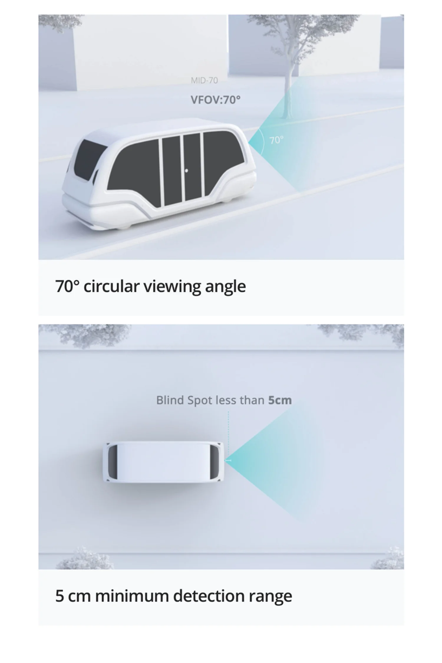 Livox Mid-70 Laser Detection Rangefinder, LiDAR