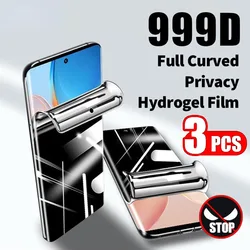 Enhanced Privacy Hydrogel Screen Protector - 3 - Pack - Privacy Hydrogel (For OPPO A58 4G)