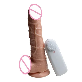 Classic Realistic Rotating Dildo with Suction Cup Vibrator Penis Masturbation Sex Toys for Women S/M/L 3 Size Choose 3